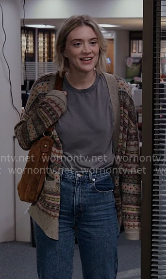 Mare's fair isle cardigan on The Paper