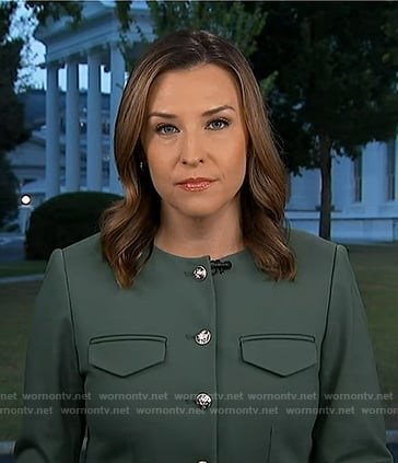 Mary's green jacket on Good Morning America
