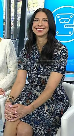 Natalie's printed short sleeve dress on Today