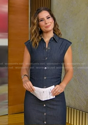 Rebecca's denim shirtdress on Good Morning America