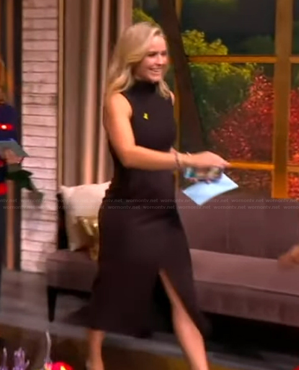 Sara's sleeveless turtleneck dress on The View