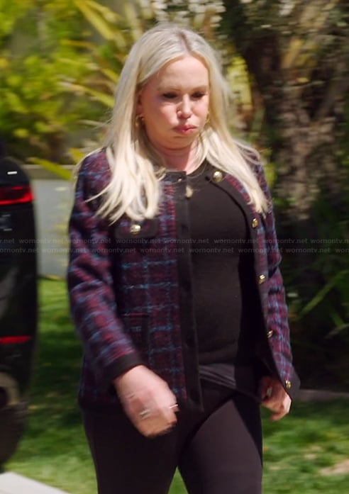 Shannon's tweed jacket on The Real Housewives of Orange County