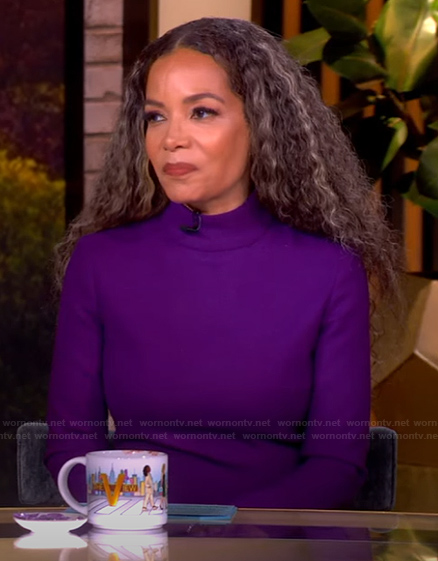 Sunny's purple turtleneck dress on The View