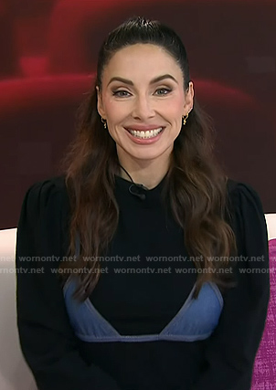 Whitney Cummings's black denim dress on Today