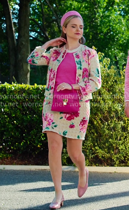Ainsley's floral jacket and skirt set on Loot