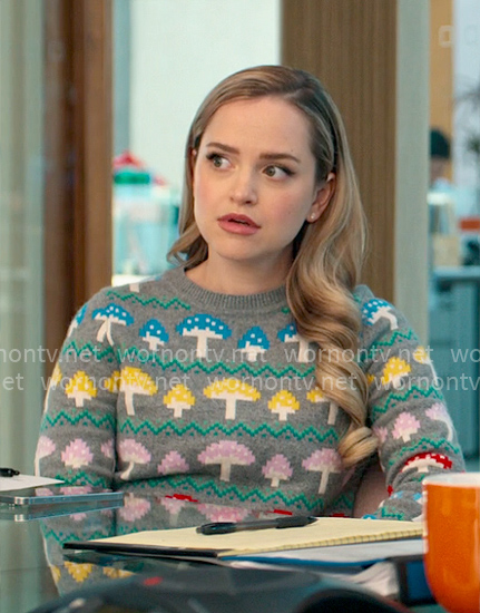 Ainsley's mushroom sweater on Loot