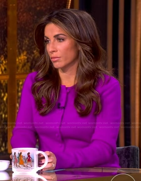 Alyssa's pink cardigan on The View