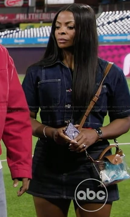 Ava's cropped denim jacket on Abbott Elementary