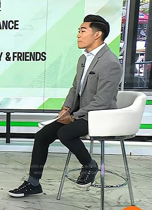 Brian Cheung's black sneakers on Today