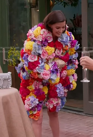 Bronwyn's 3D floral bouquet jacket on The Real Housewives of Salt Lake City