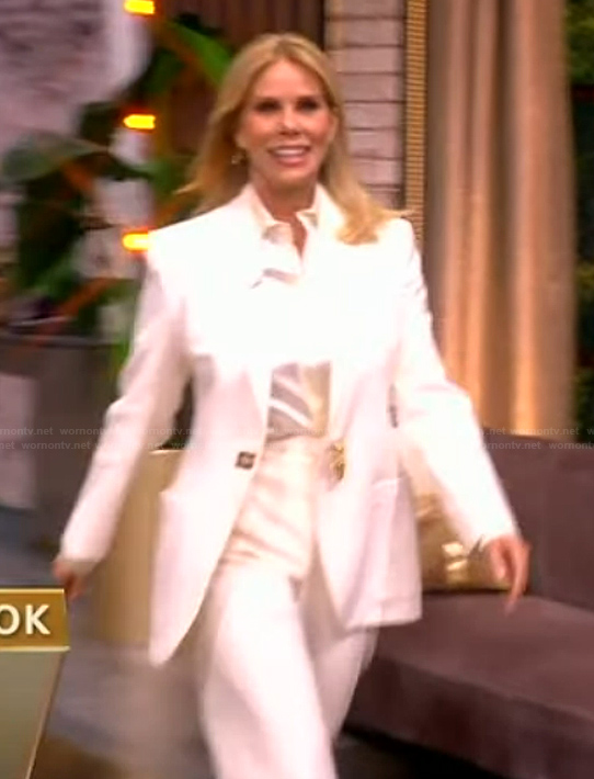 Cheryl Hines's white blazer on The View