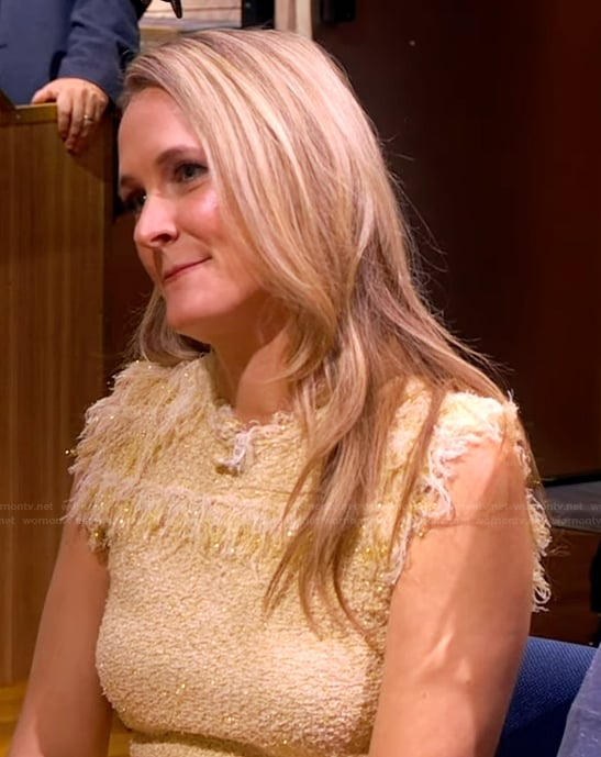 Courtney McBroom's tweed top on The View