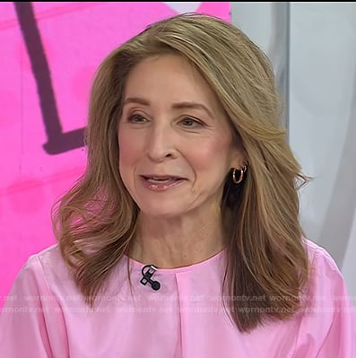 Dr. Marisa Weiss's pink palloon sleeve top on Today