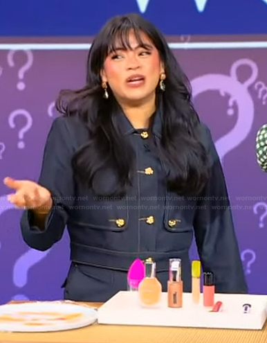 Genesis Rivas's denim jacket on Tamron Hall Show