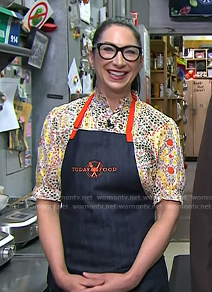 Gesine Bullock-Prado's floral blouse on Today