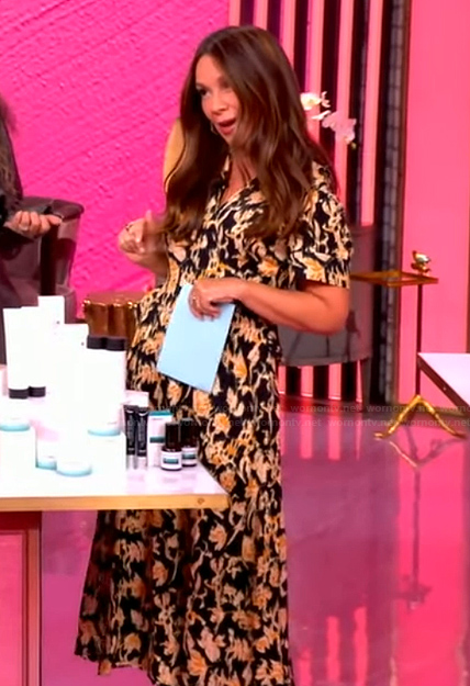 Gretta Monahan's floral print dress on The View