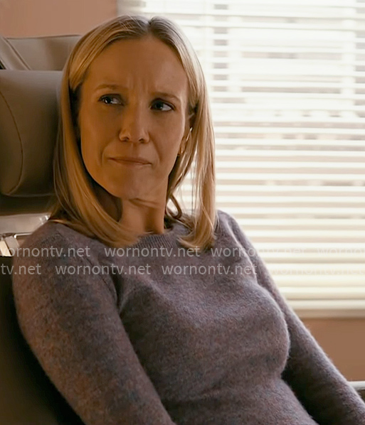 Hannah's purple sweater on Chicago Med