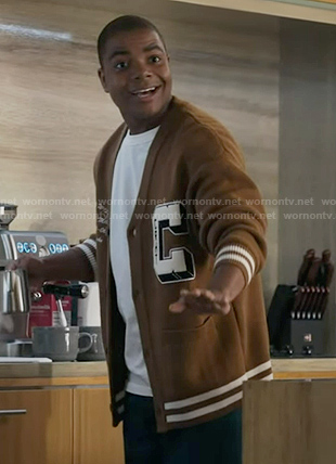 Harry's brown cardigan on 9-1-1