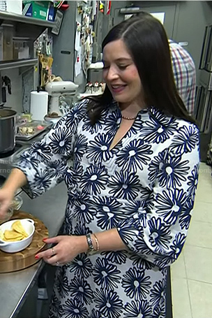 Ivy Odom's floral long sleeve dress on Today