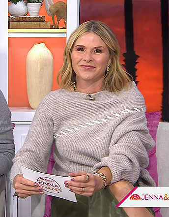 Jenna's ribbed stitched sweater on Today