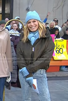 Jill's brown crop jacket on Today