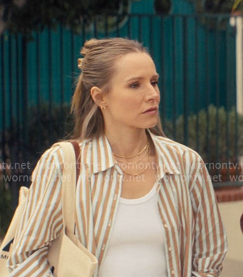 Joanne's brown and green striped shirt on Nobody Wants This