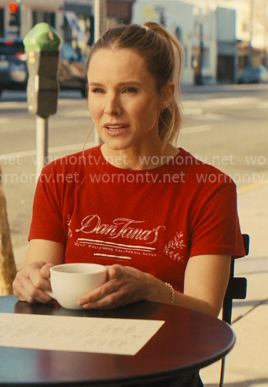 Joanne's red graphic tee on Nobody Wants This