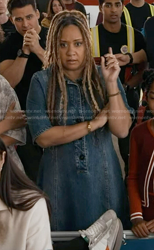 Karen's denim dress on 9-1-1