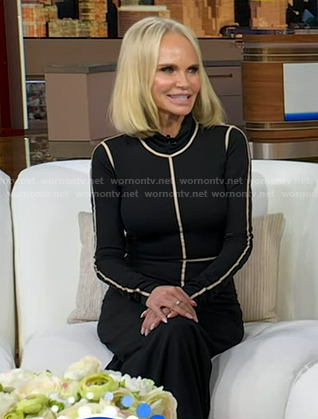 Kristin Chenoweth's black piping dress on Good Morning America