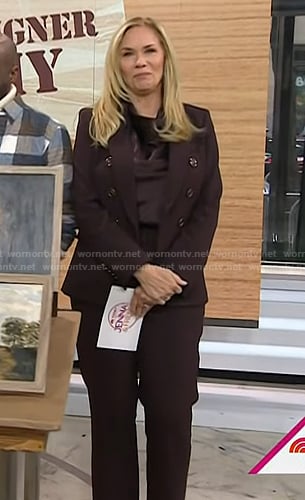 Leanne Morgan's brown blazer and pants on Today