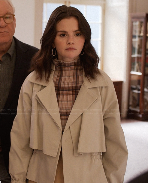 Mabel's plaid high neck top on Only Murders in the Building