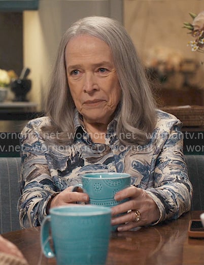 Madeline's painted print shirt on Matlock