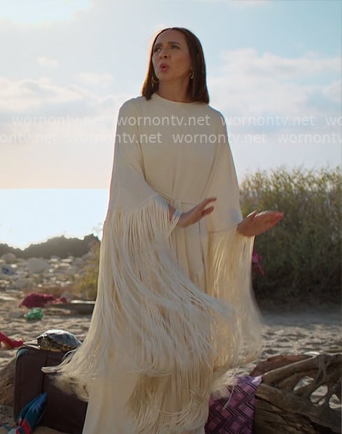 Molly's fringed maxi dress on Loot