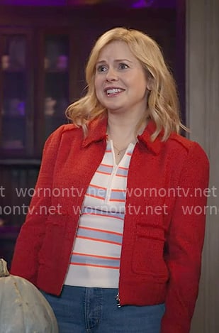 Sam's red tweed jacket on Ghosts