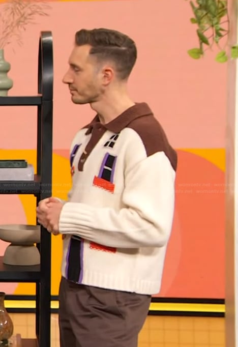 Will Taylor's house design sweater on The Drew Barrymore Show
