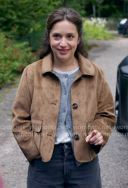 Abby's suede jacket on Ghosts