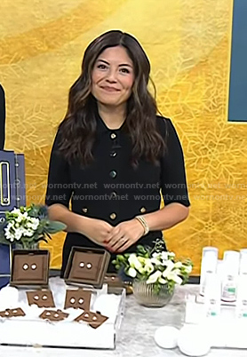 Adrianna's black polo dress on Today