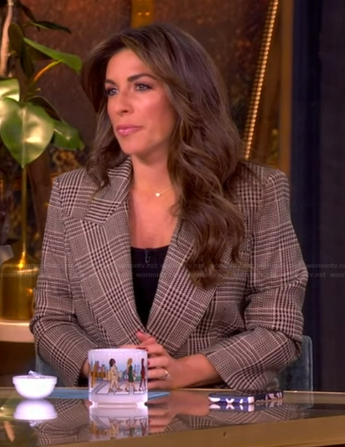 Alyssa's plaid blazer on The View