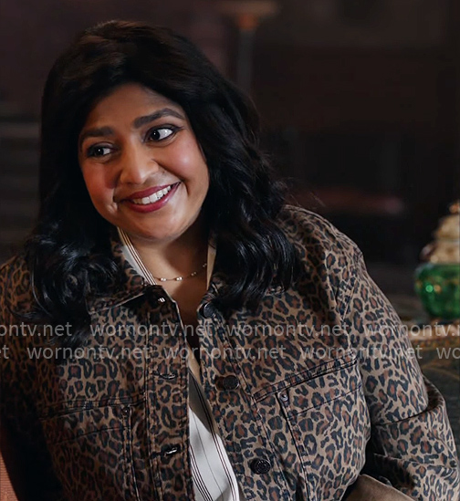 Bela's leopard print jacket on Ghosts