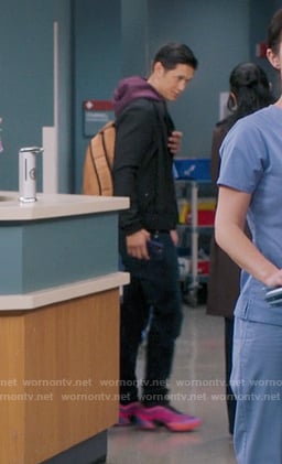 Blue’s multicolor sneakers on Greys Anatomy