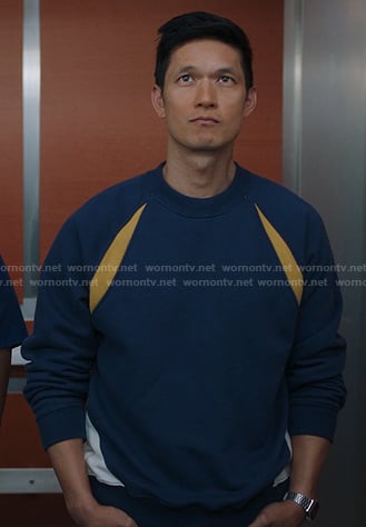 Blue's navy sweatshirt on Greys Anatomy