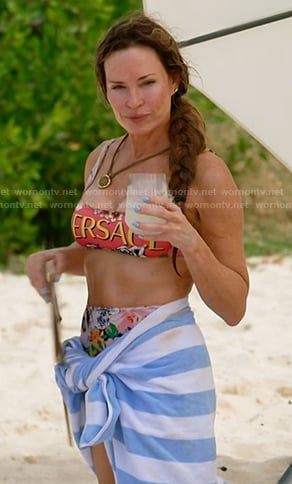 Britani's floral bikini on The Real Housewives of Salt Lake City