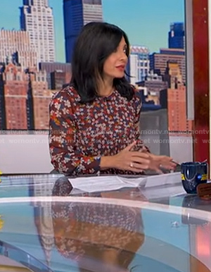 Dr. Tara Narula's brown floral dress on Good Morning America