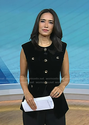 Emilie's black vest on Today