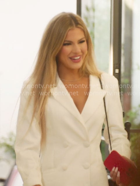 Fiona's white blazer dress on Selling the OC