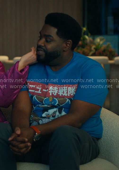 Howard's blue Dragon Ball Z t-shirt on Loot