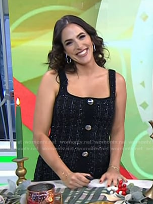 Janelle Lam's black tweed dress on Today