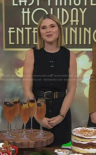 Jenna's black scalloped mini dress on Today
