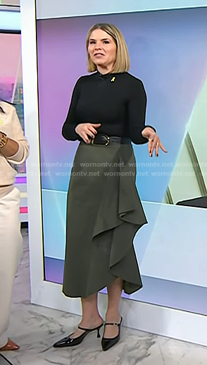 Jenna's green ruffle skirt on Today