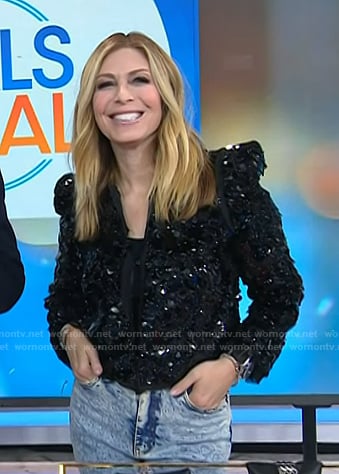 Jill's black sequin jacket on Today